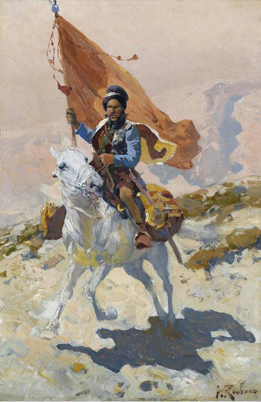 Franz Roubaud Circassian rider oil painting image